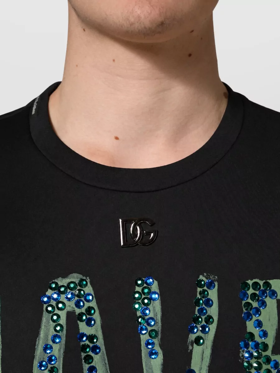 Dolce&Gabbana Embellished Crew Neck T-Shirt