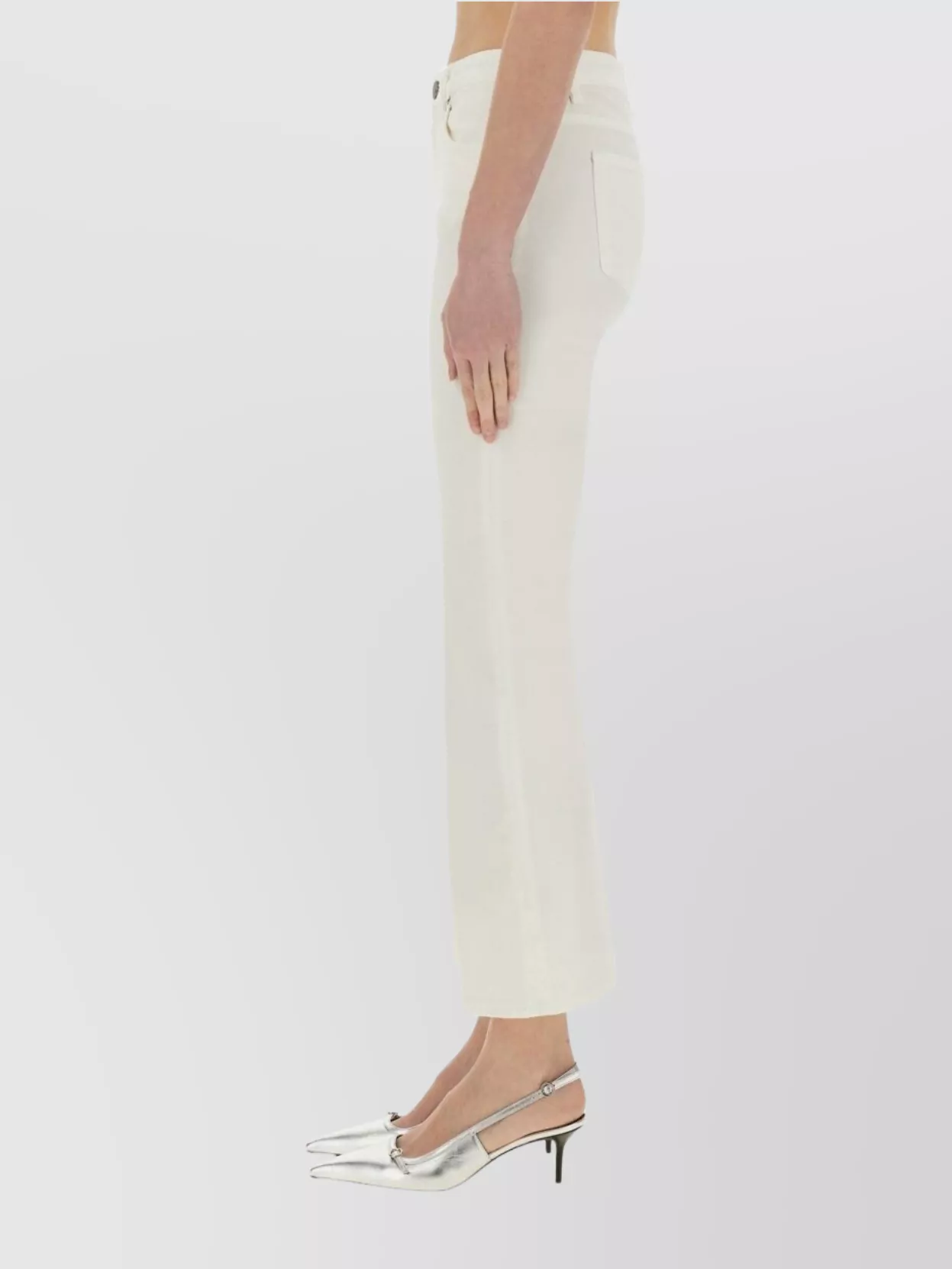Pt Torino Flare Fit Five-pocket Trousers With Belt Loops