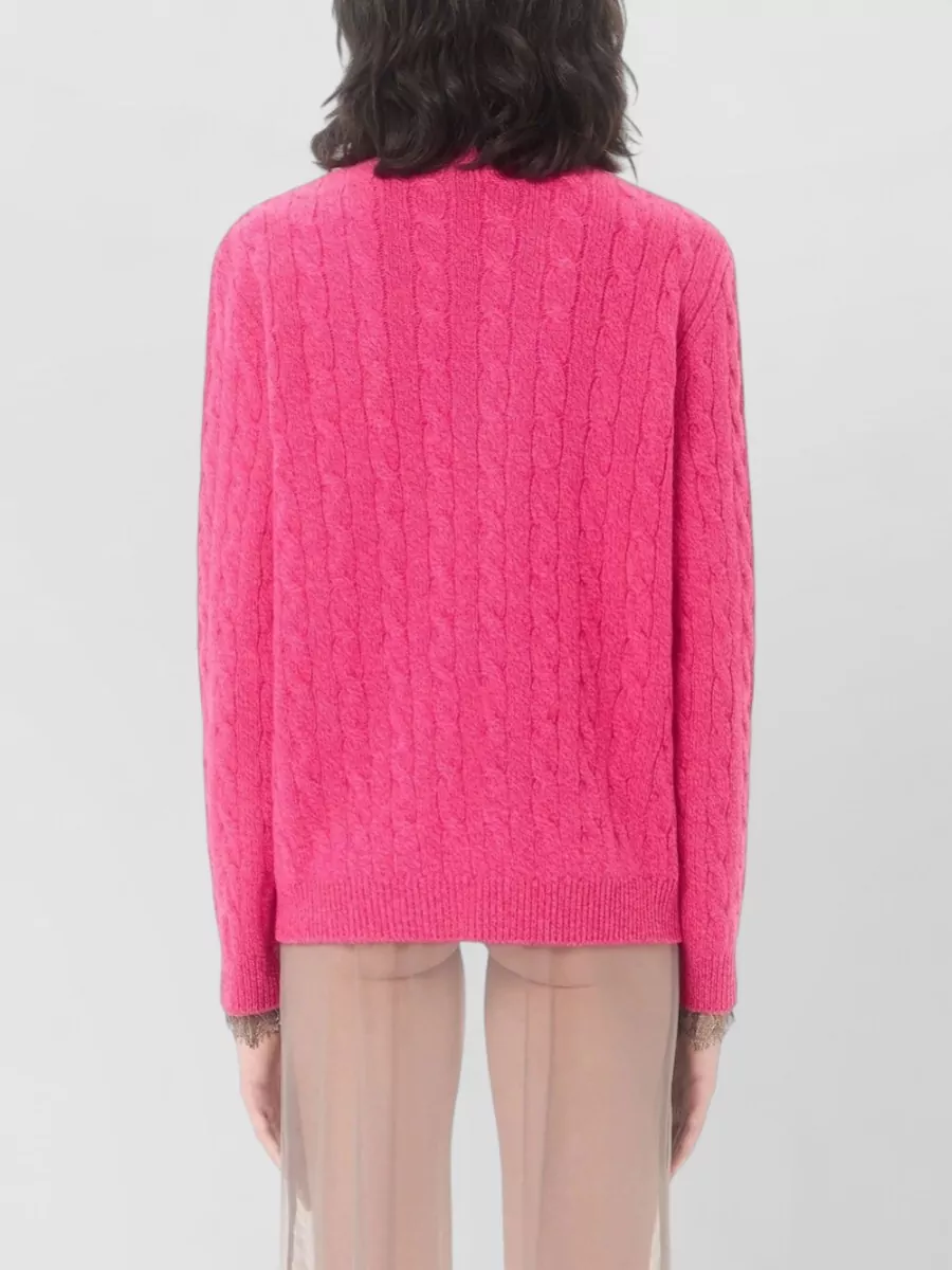 Valentino Garavani Virgin Wool Cable-Knit Sweater