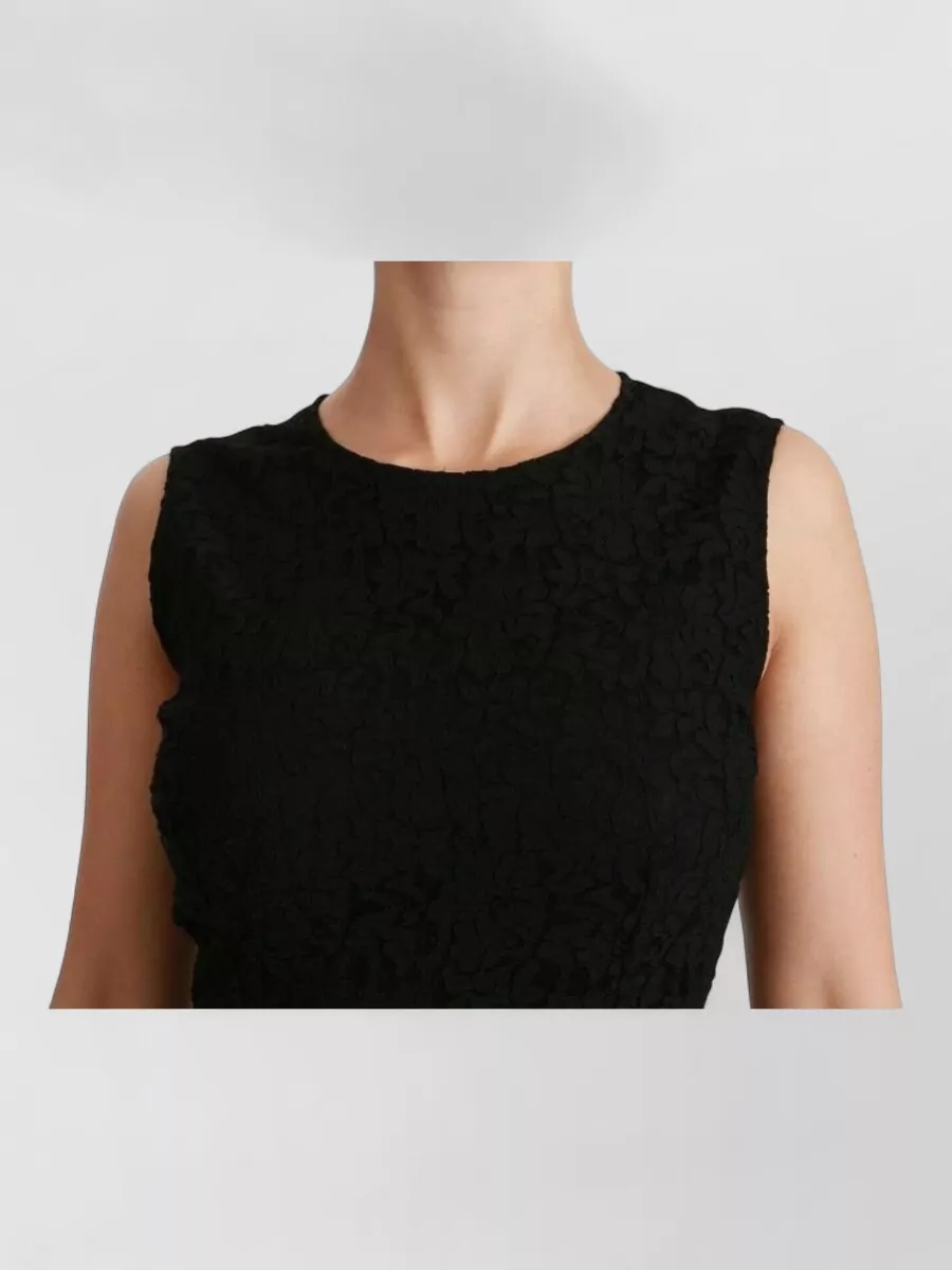 Dolce&Gabbana Sleeveless Floral Lace Knee-Length Dress
