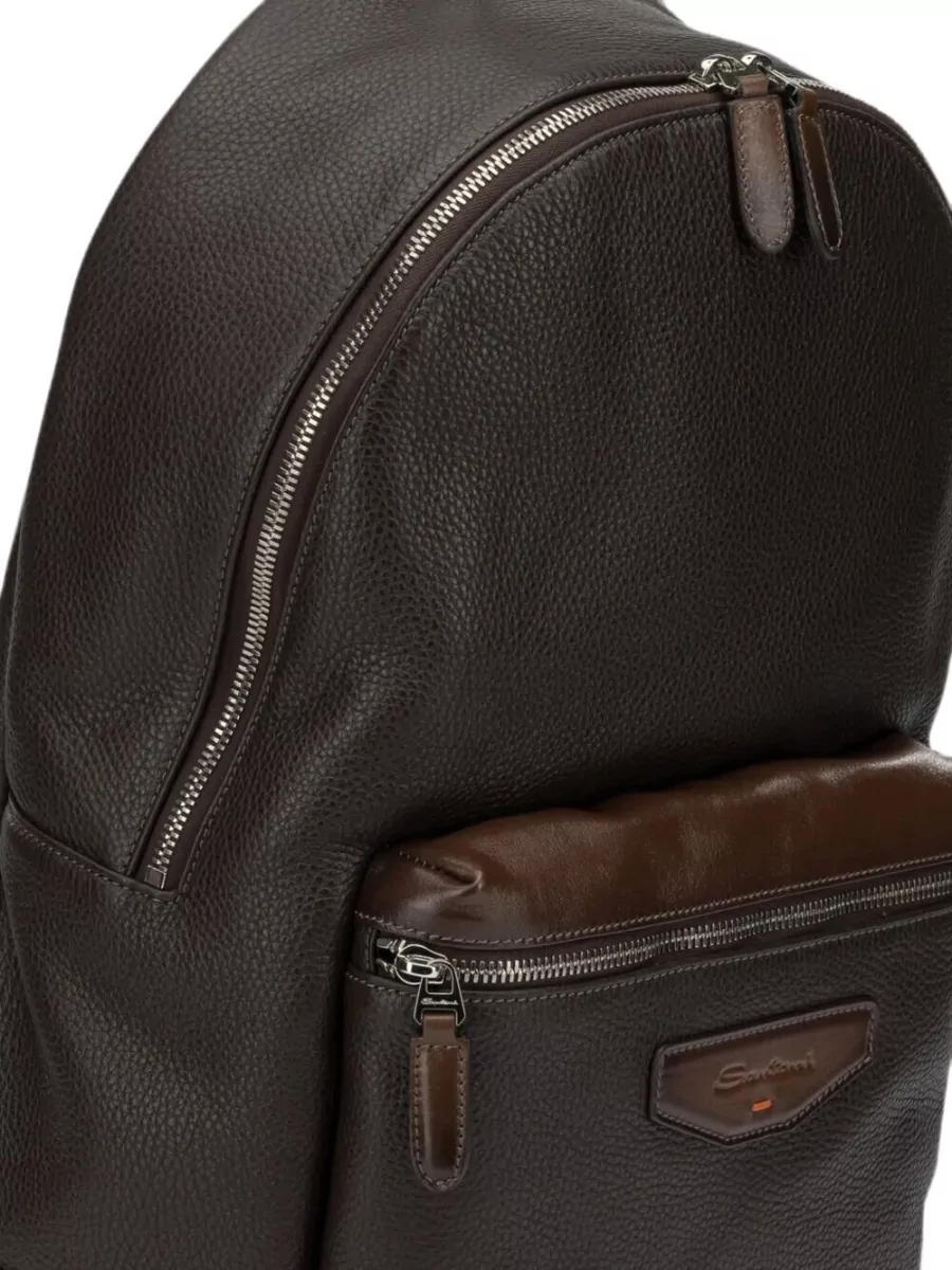 Santoni Leather Backpack