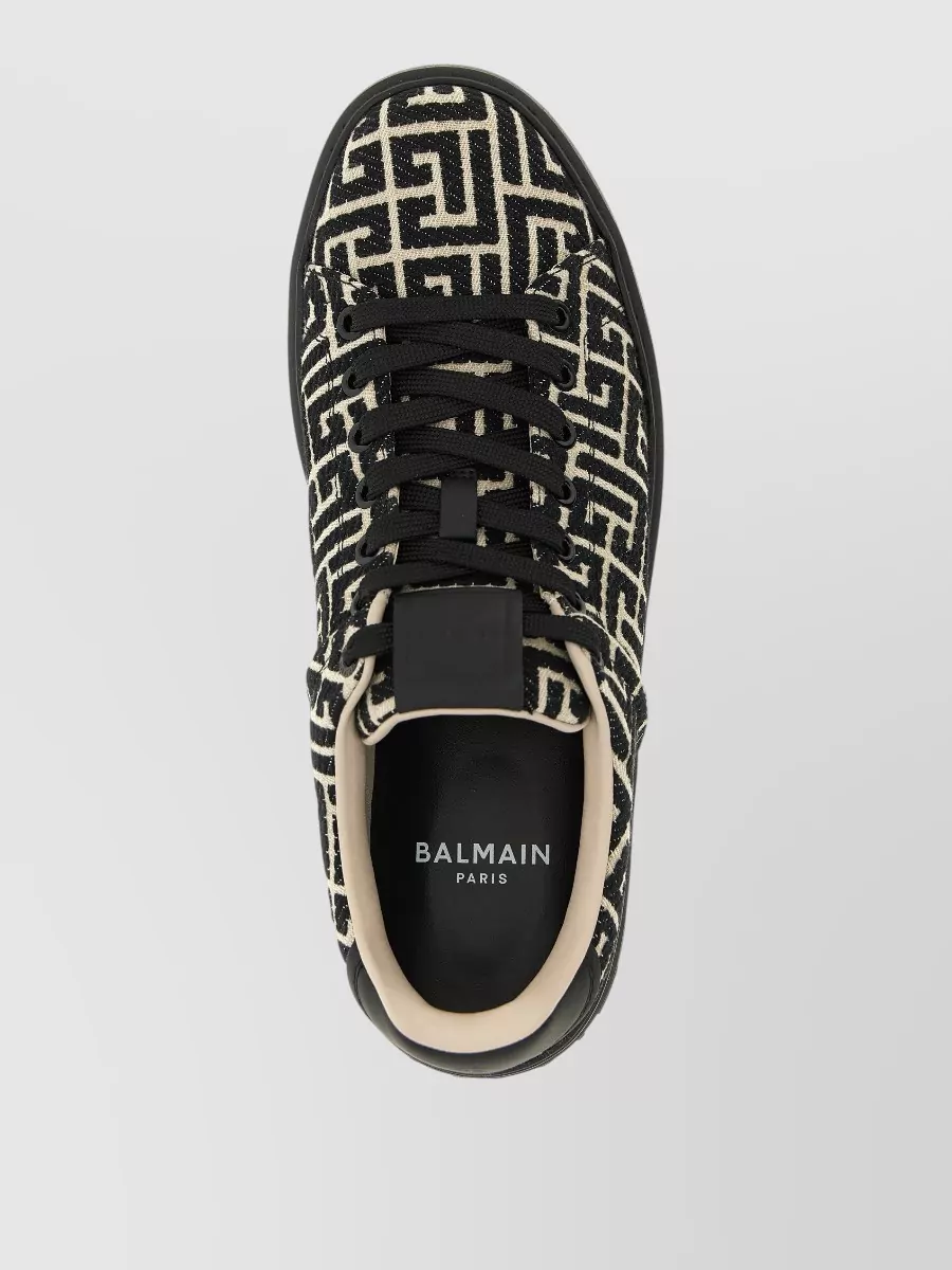 Balmain Monogram Low-Top Sneakers