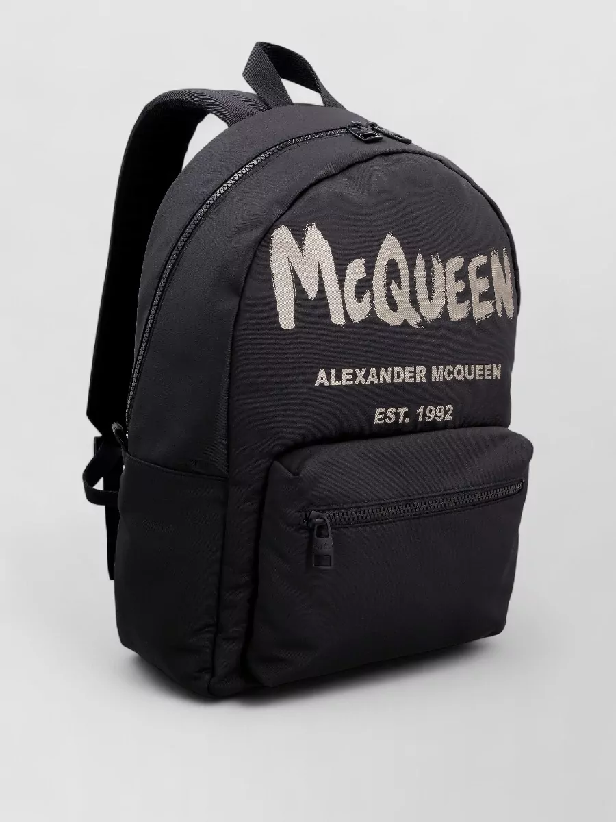 Mc Queen City Logo Detail Backpack Top Handle