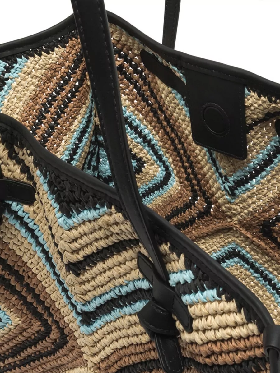 Gianni Chiarini Marcella Tote Bag Dual Handles Woven Design