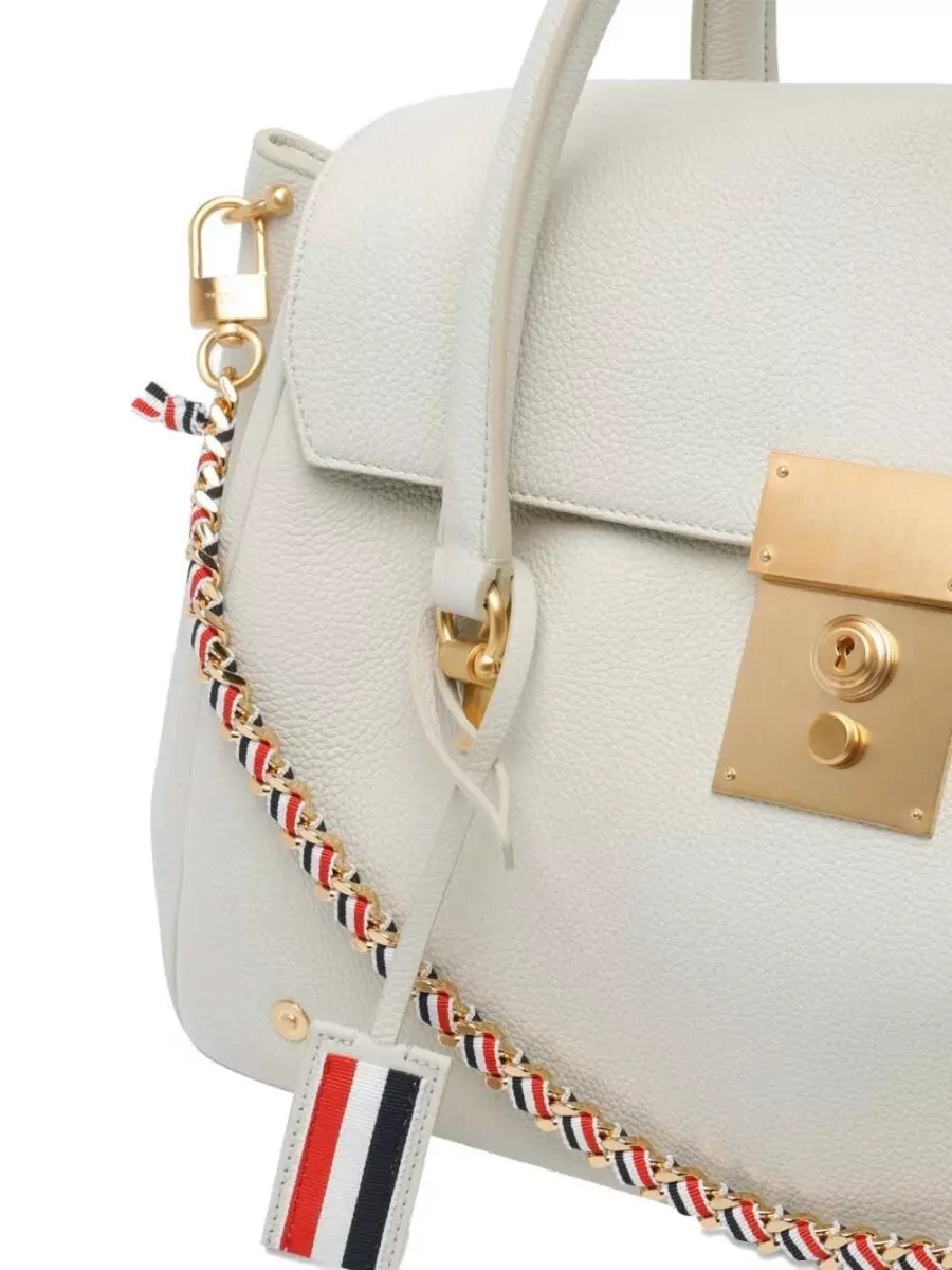 Thom Browne Leather Chain Strap Crossbody Bag