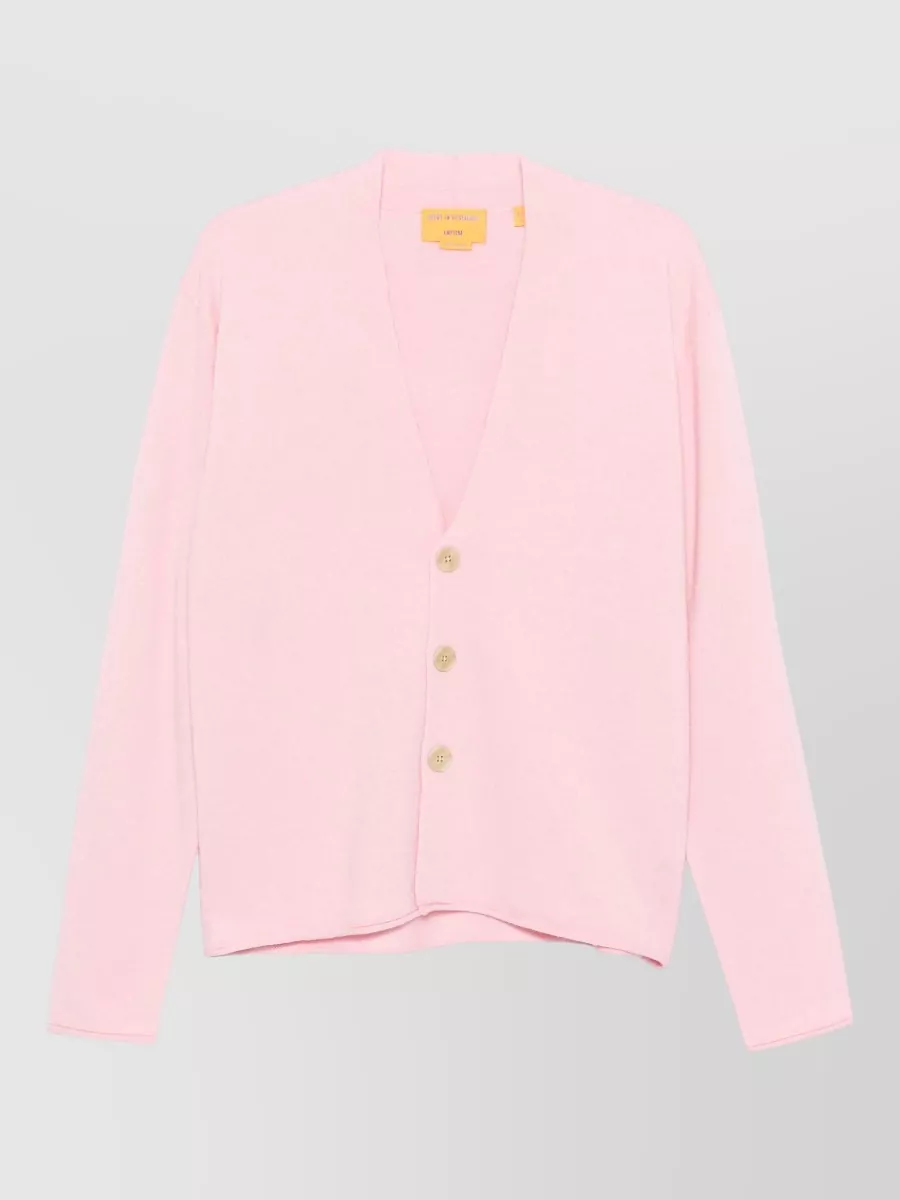 Guest In Residence Cashmere ribbed cropped striped crewneck sweater