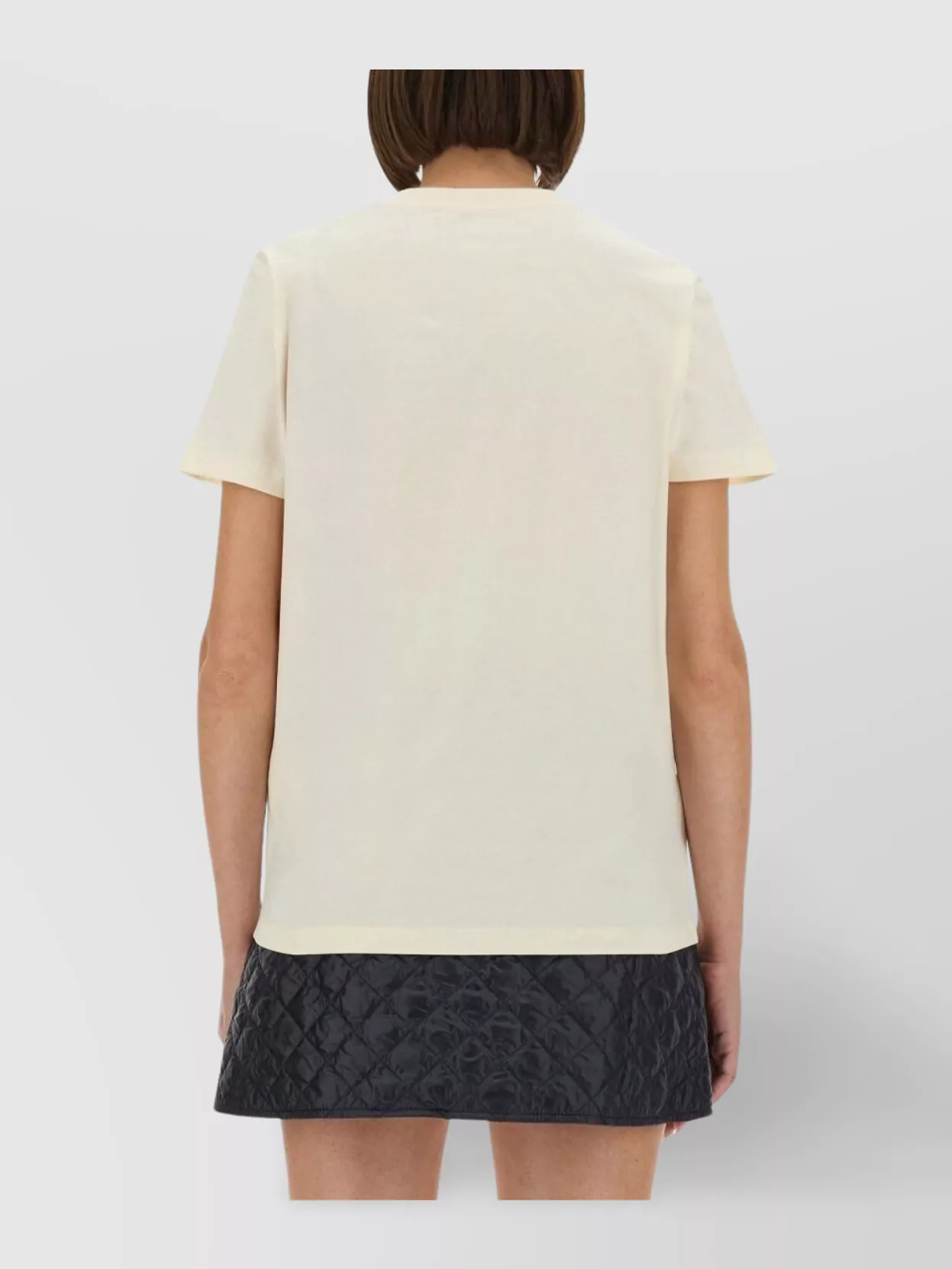 Moncler Logo Embroidered Cotton Crew Neck T-Shirt