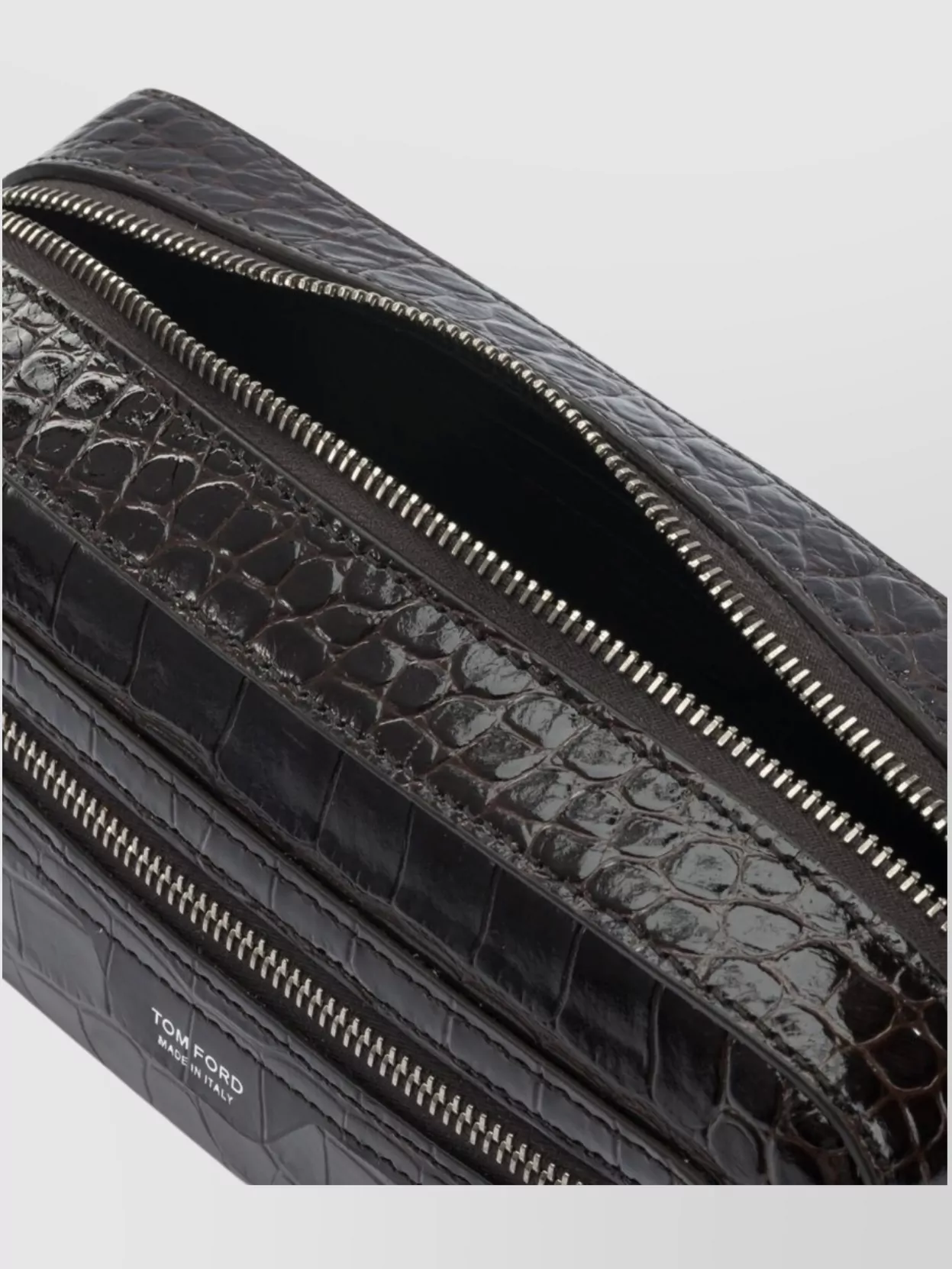 Tom Ford Rectangular Leather Beauty Case With Crocodile Texture