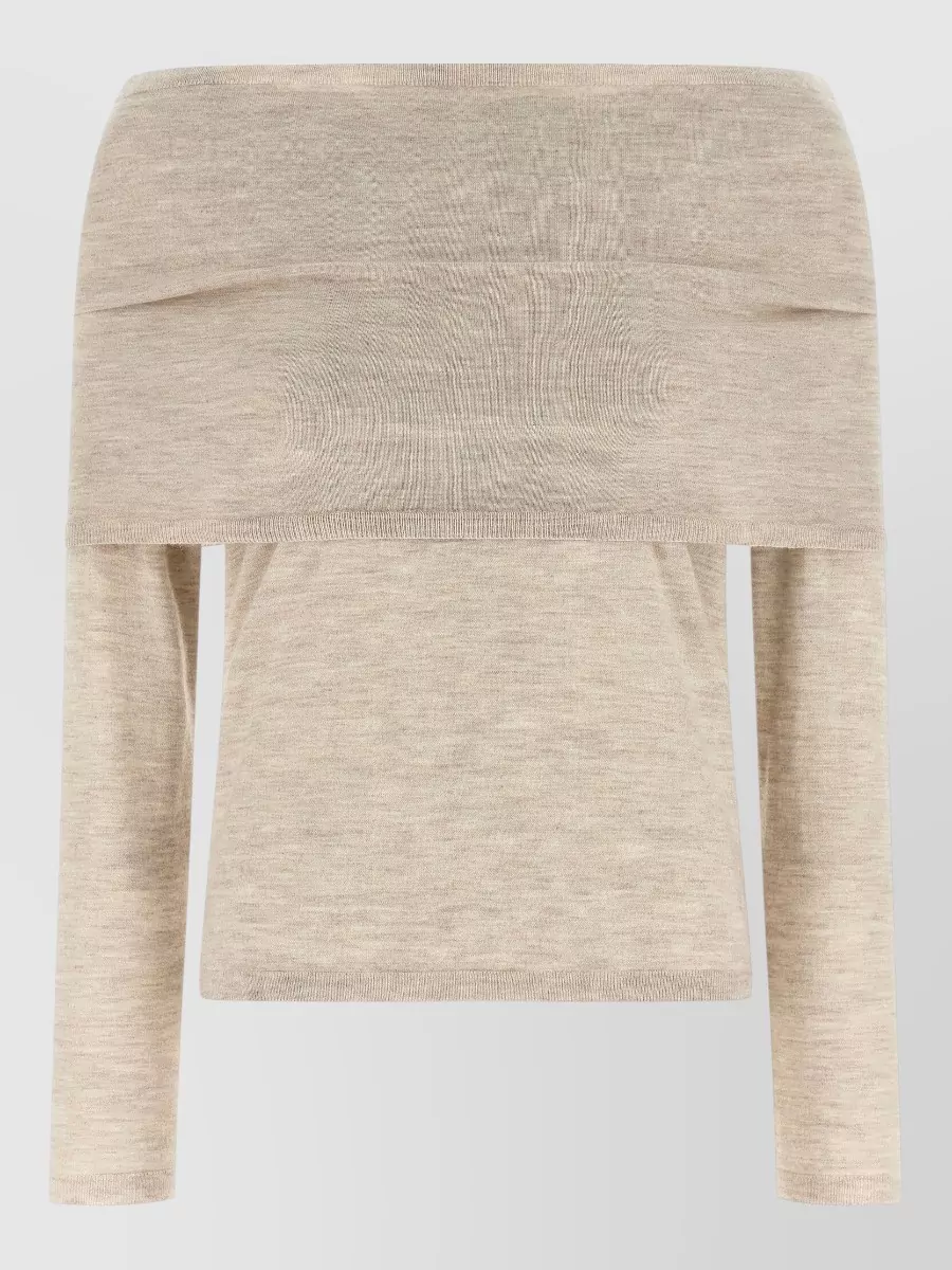 Max Mara Cashmere Boat Neck Long-Sleeve Sweater