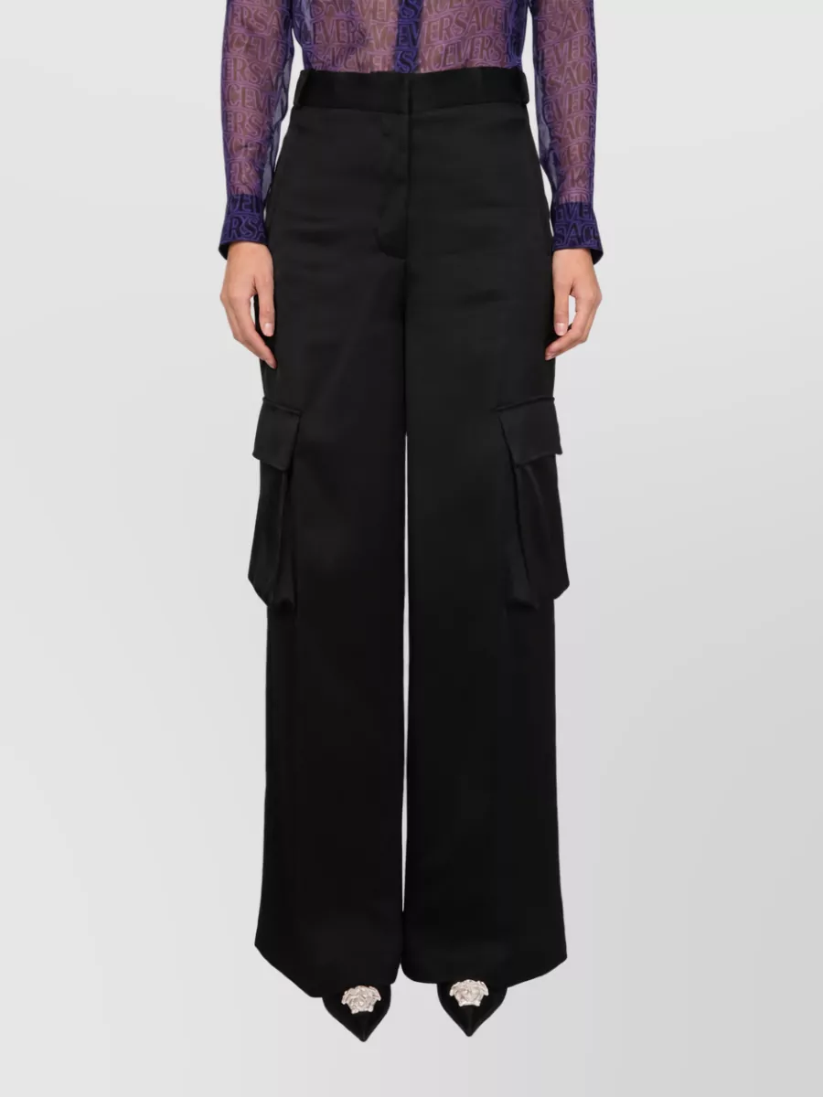 Versace Duchesse Wide-Leg Trousers