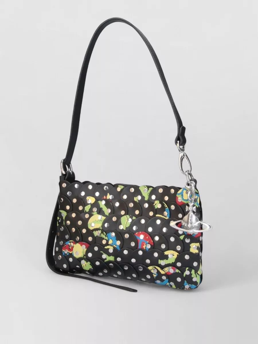 Vivienne Westwood Studded Shoulder Strap Crossbody Bag Metal Detail