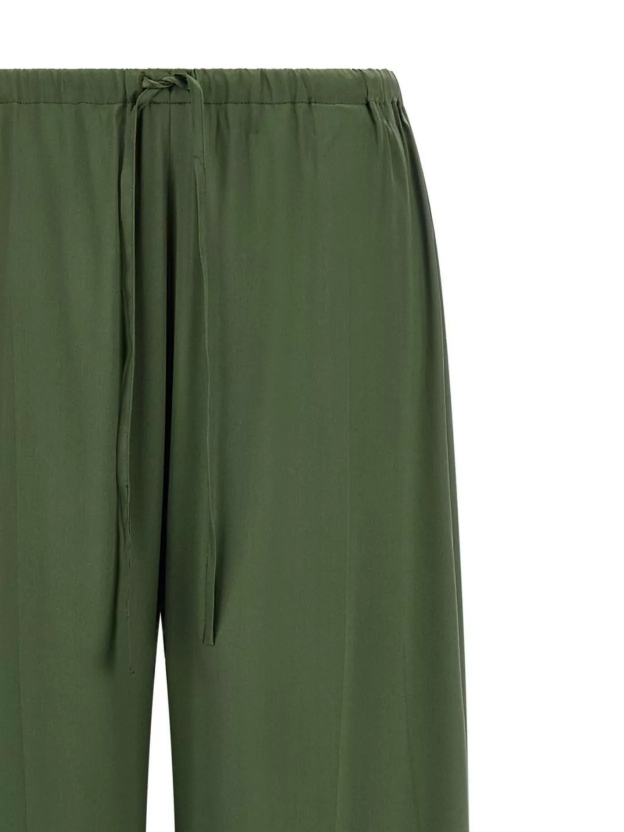 Dries Van Noten Cinched Waist Wide Leg Trousers