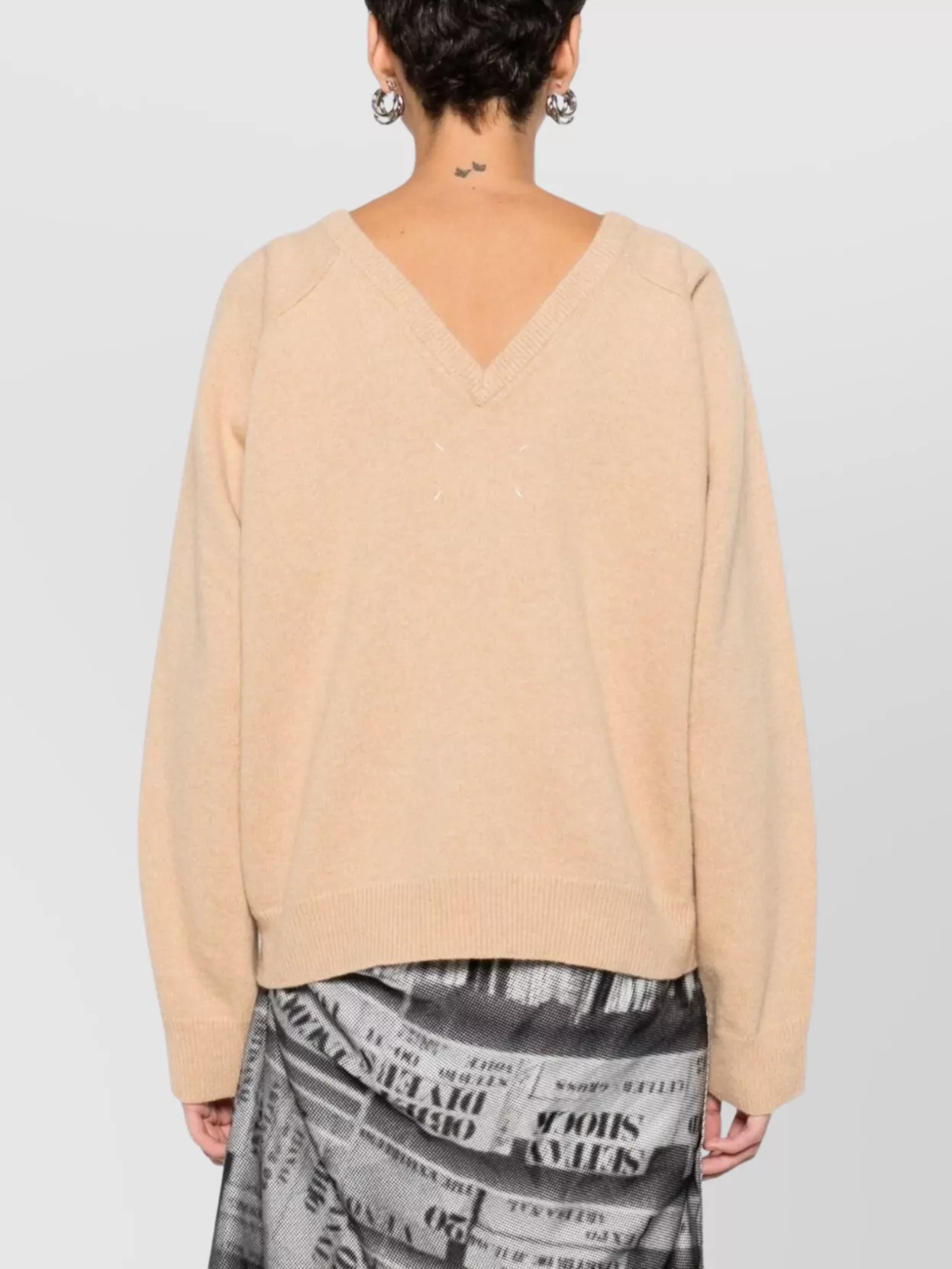 Maison Margiela Soft Knitwear Long Sleeve Crew Sweater