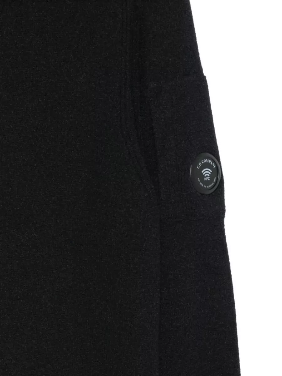 C.p. Company Knitted Quarter-Zip High-Neck Jumper