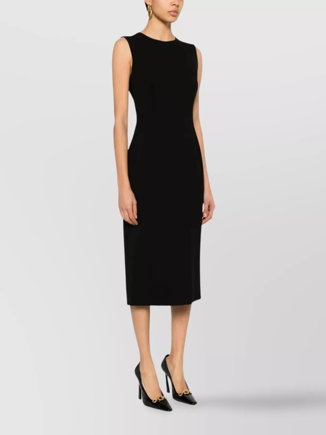 Dolce&Gabbana Sheath Midi Dress Sleeveless