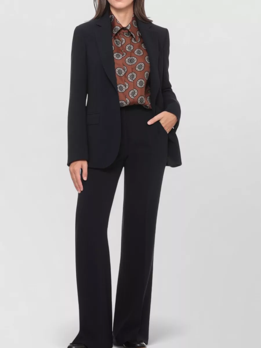 Alberto Biani Printed Silk Long-Sleeve Shirt