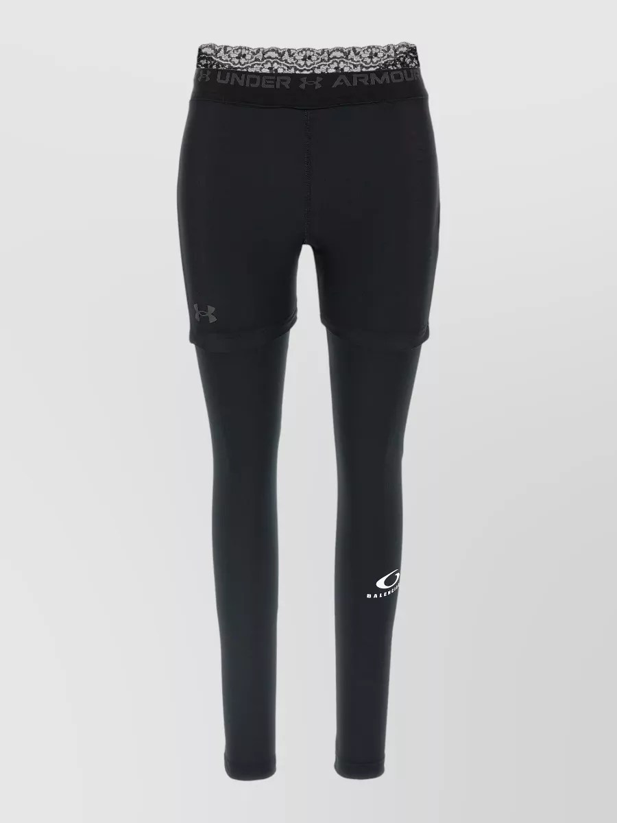 Balenciaga logo-print technical leggings