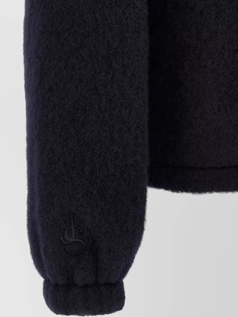 Jil Sander Wool Blend Zip Sweatshirt Jacket