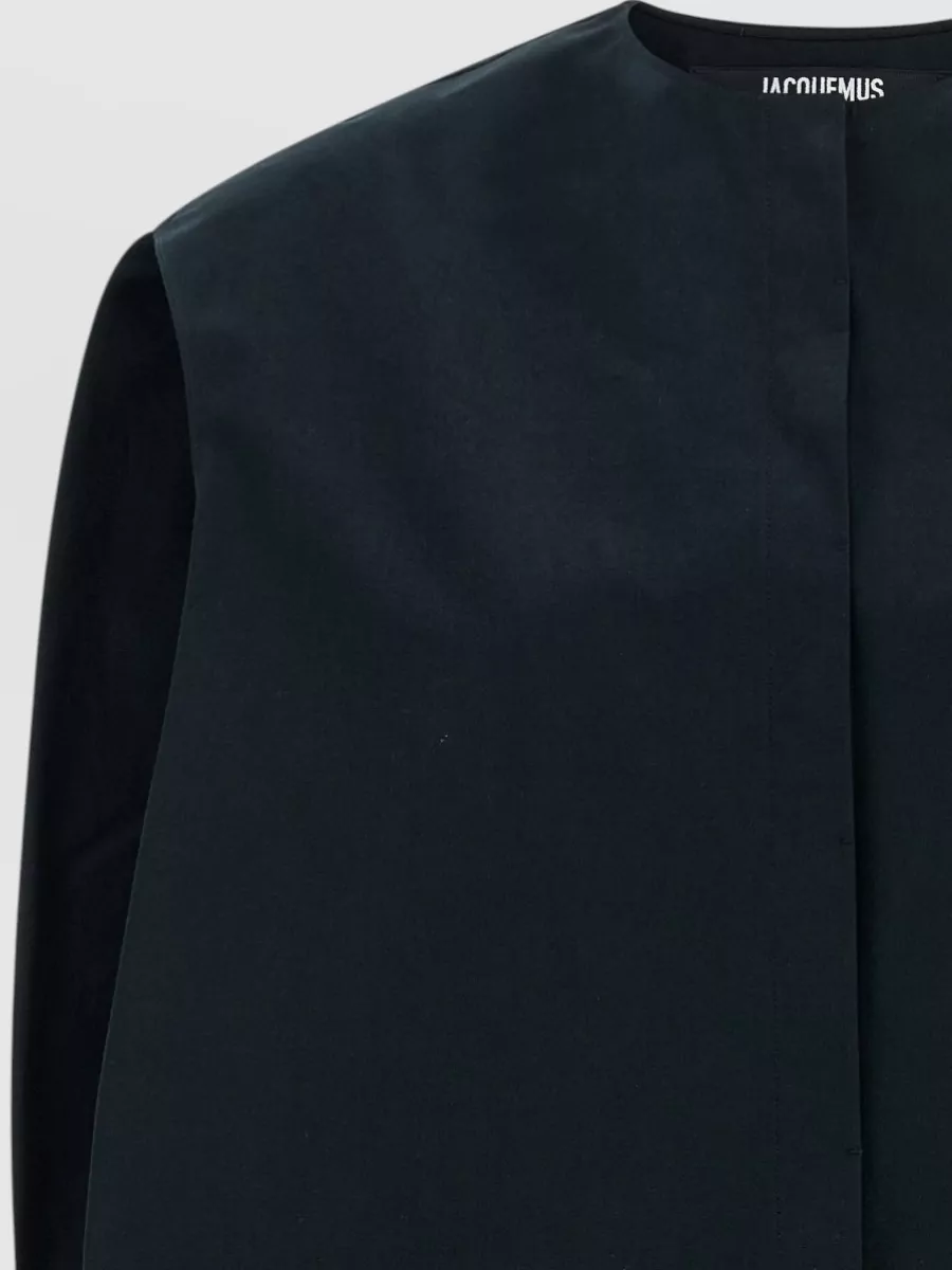 Jacquemus Cotton Sleeveless Crew Neck Mini Dress