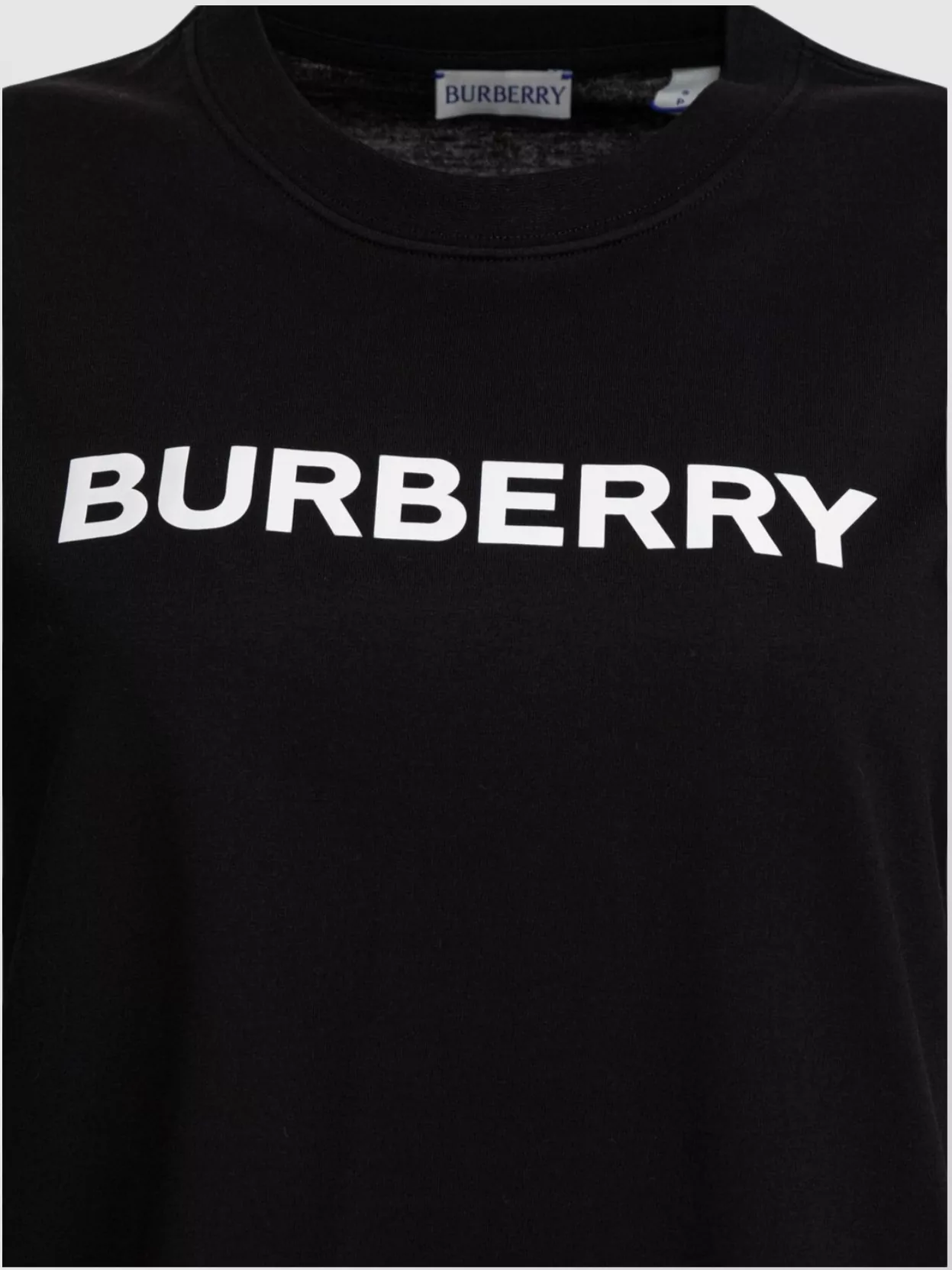 Burberry Black T-shirt With Bold Logo Design