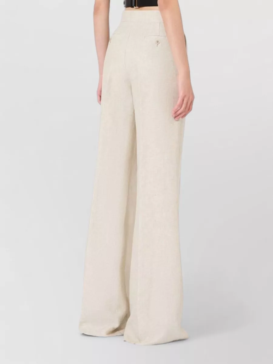 Max Mara Linen Wide-Leg Trousers
