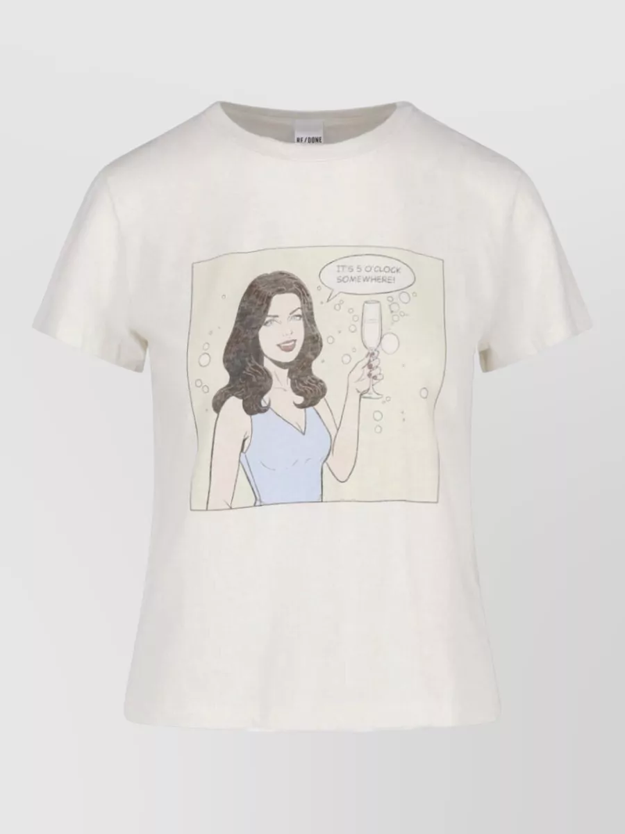 RE/DONE cotton short sleeve t-shirt