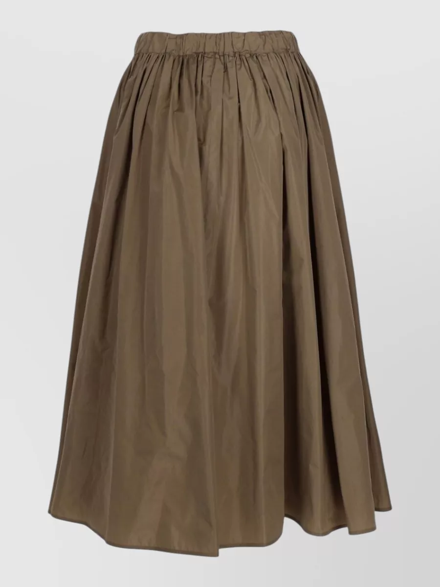 Max Mara Silk Blend Midi Skirt