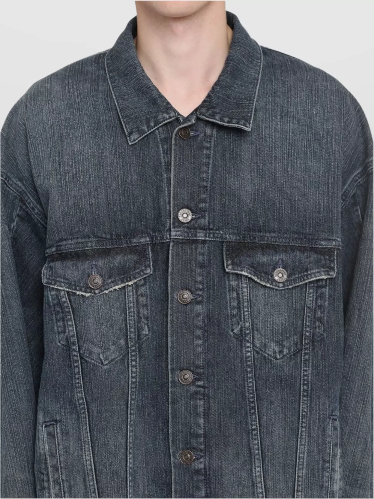 Balenciaga Jacket Denim Multiple Pockets