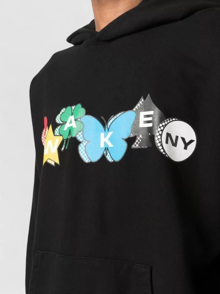 Awake Ny Cotton Logo-Print Hoodie