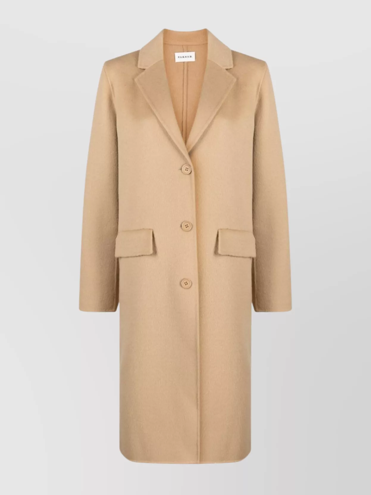 P.a.r.o.s.h Tailored Coat With Notched Lapels And Rear Vent