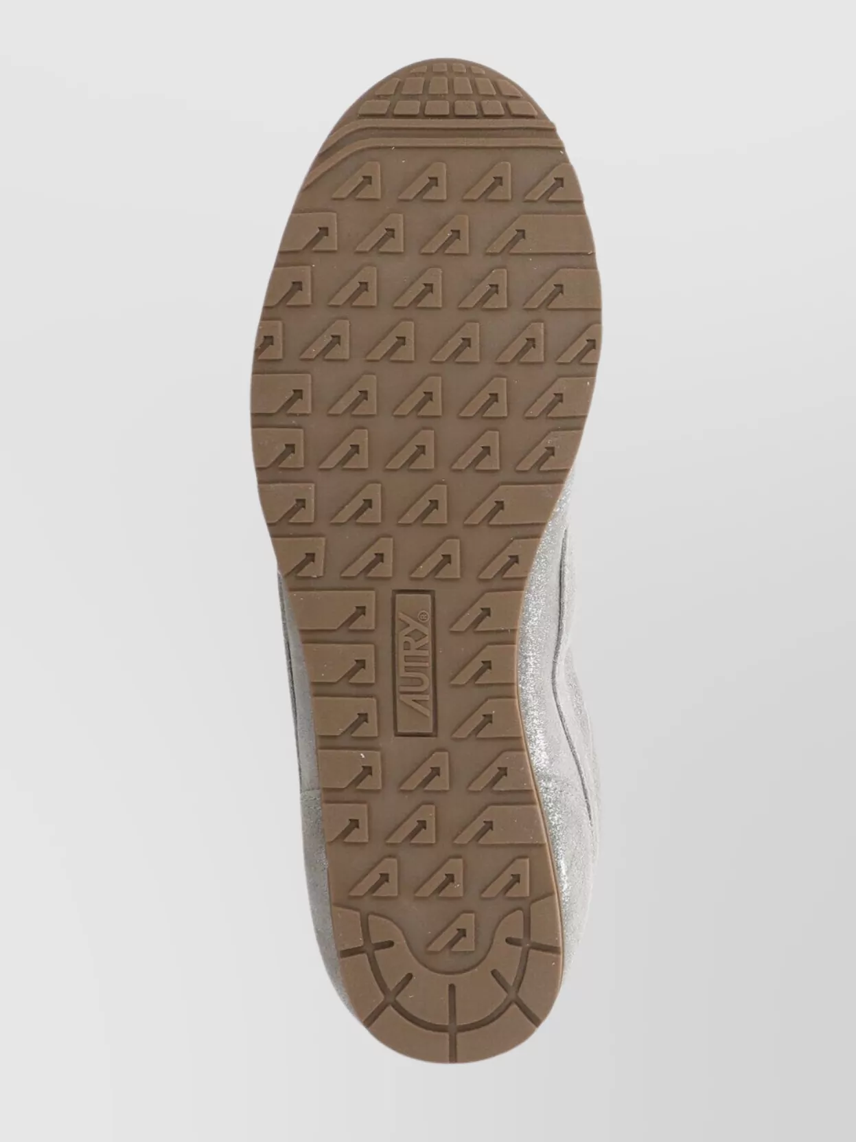 Autry Sparkling Low Top Leather Sneakers In Gray