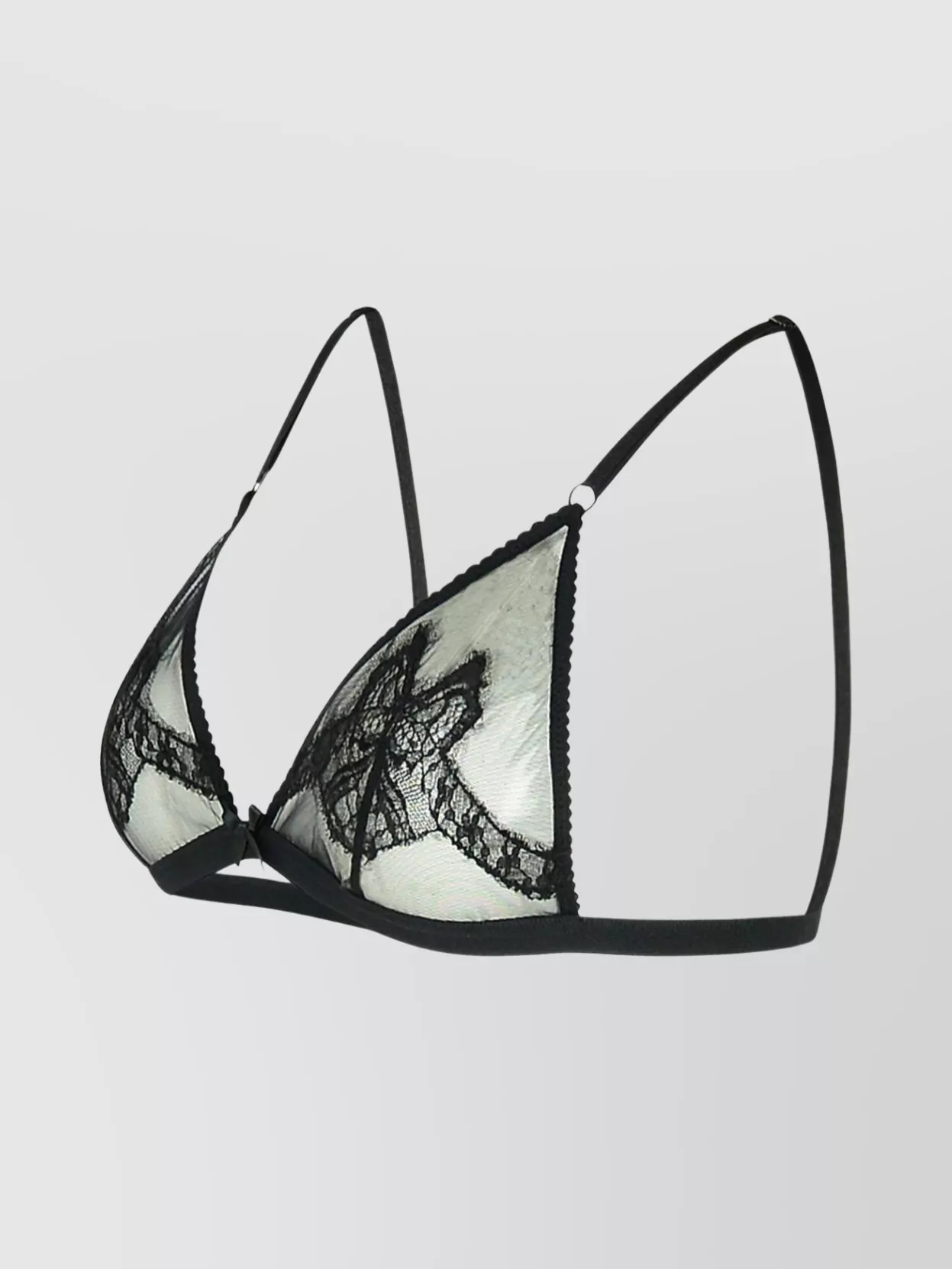 Dolce & Gabbana Triangle Cup Bra With Bow And Lace