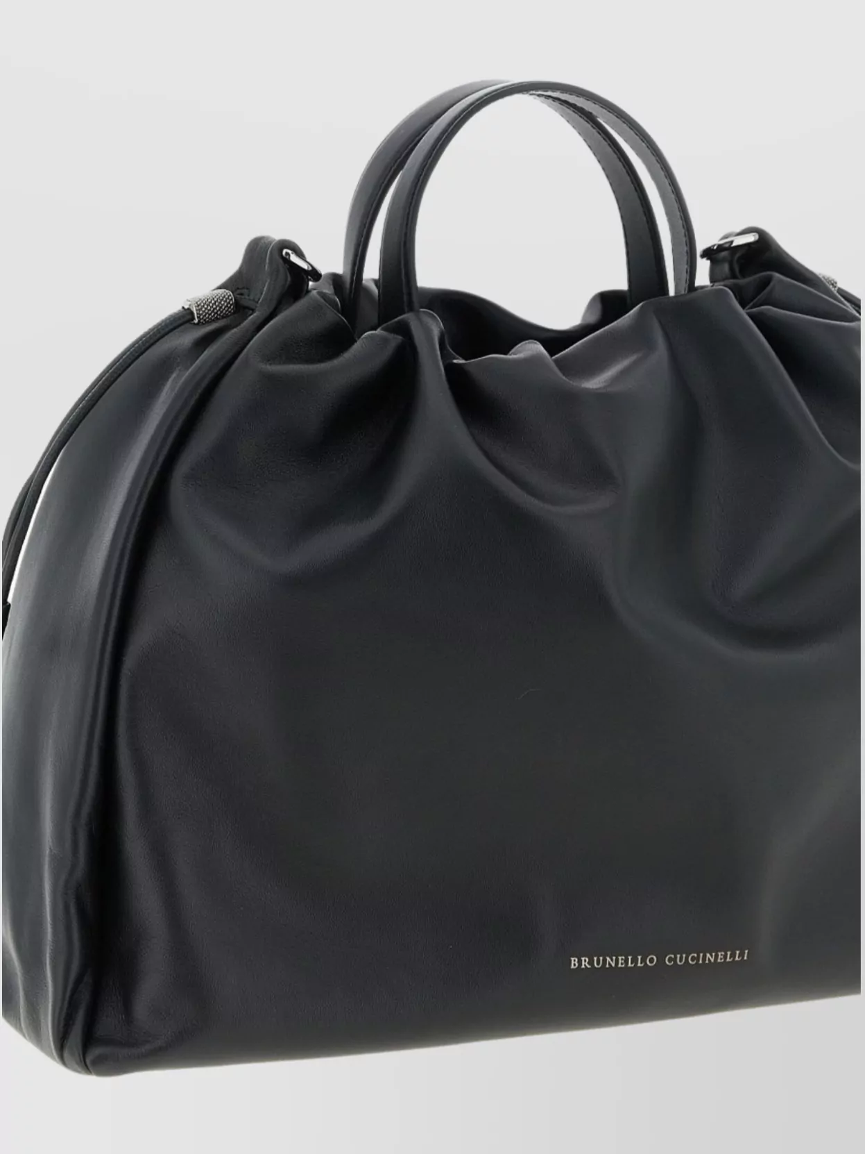 Brunello Cucinelli Spacious Tote Bag Adjustable Strap In Black