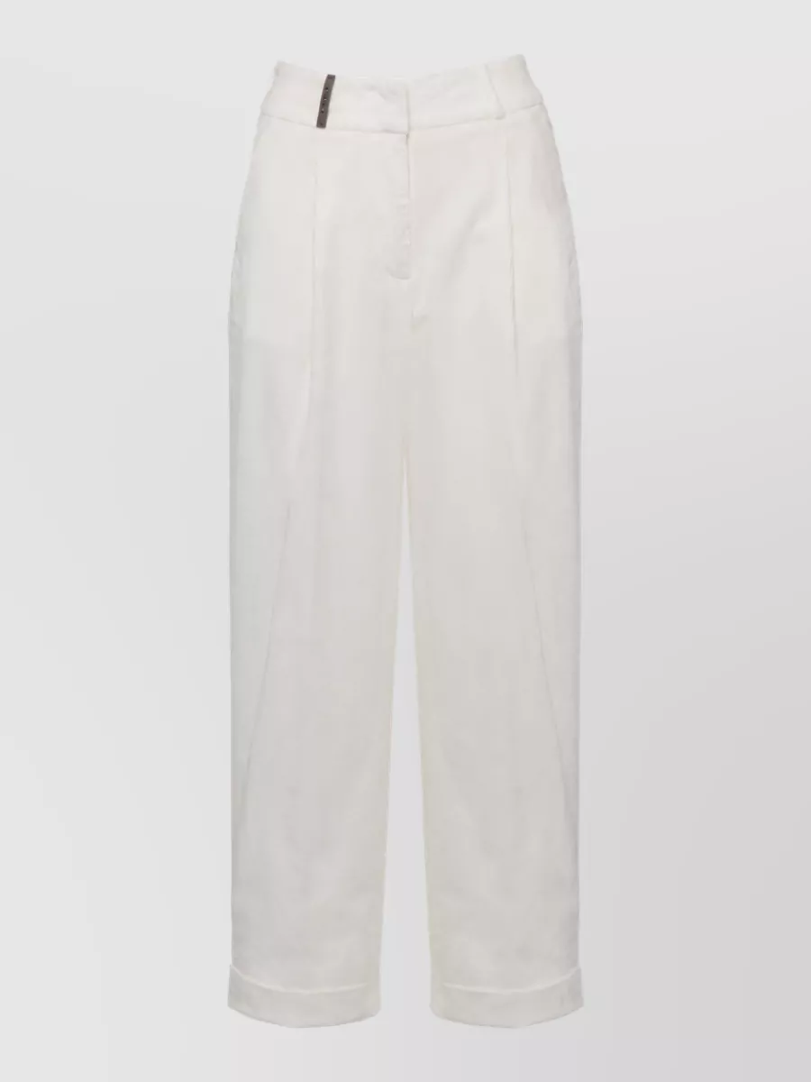 Peserico corduroy straight-leg trousers