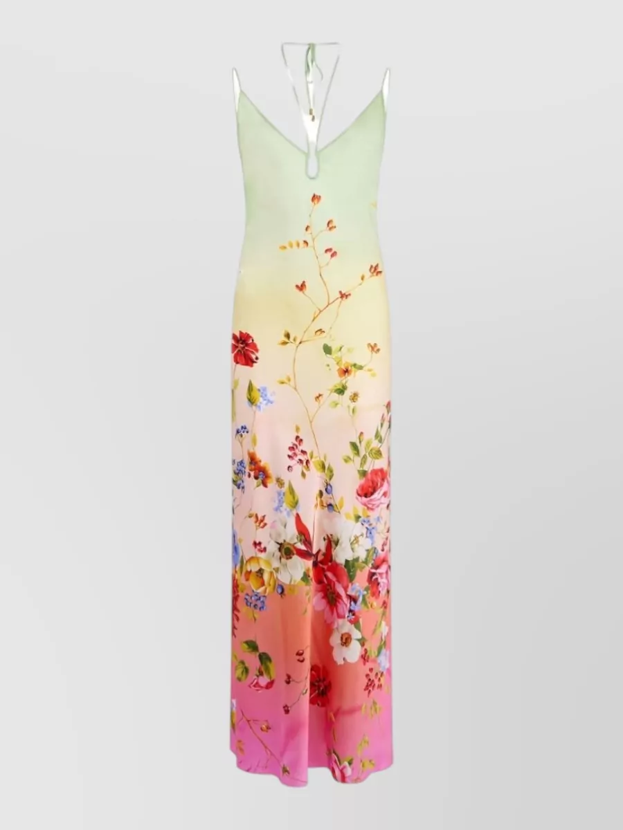 Roberto Cavalli Silk knee-length maxi dress