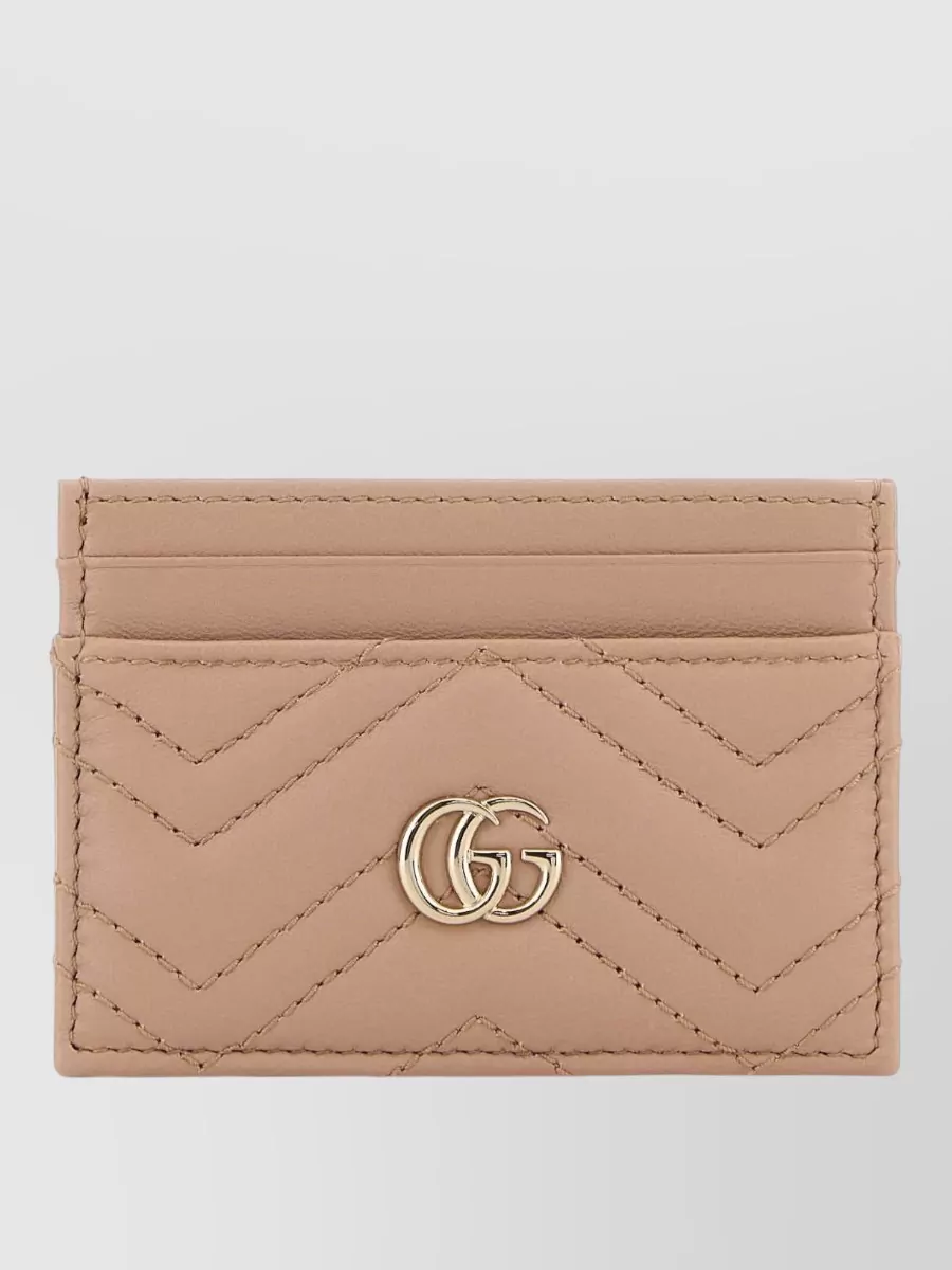 Gucci Leather Card Holder Quilted Design