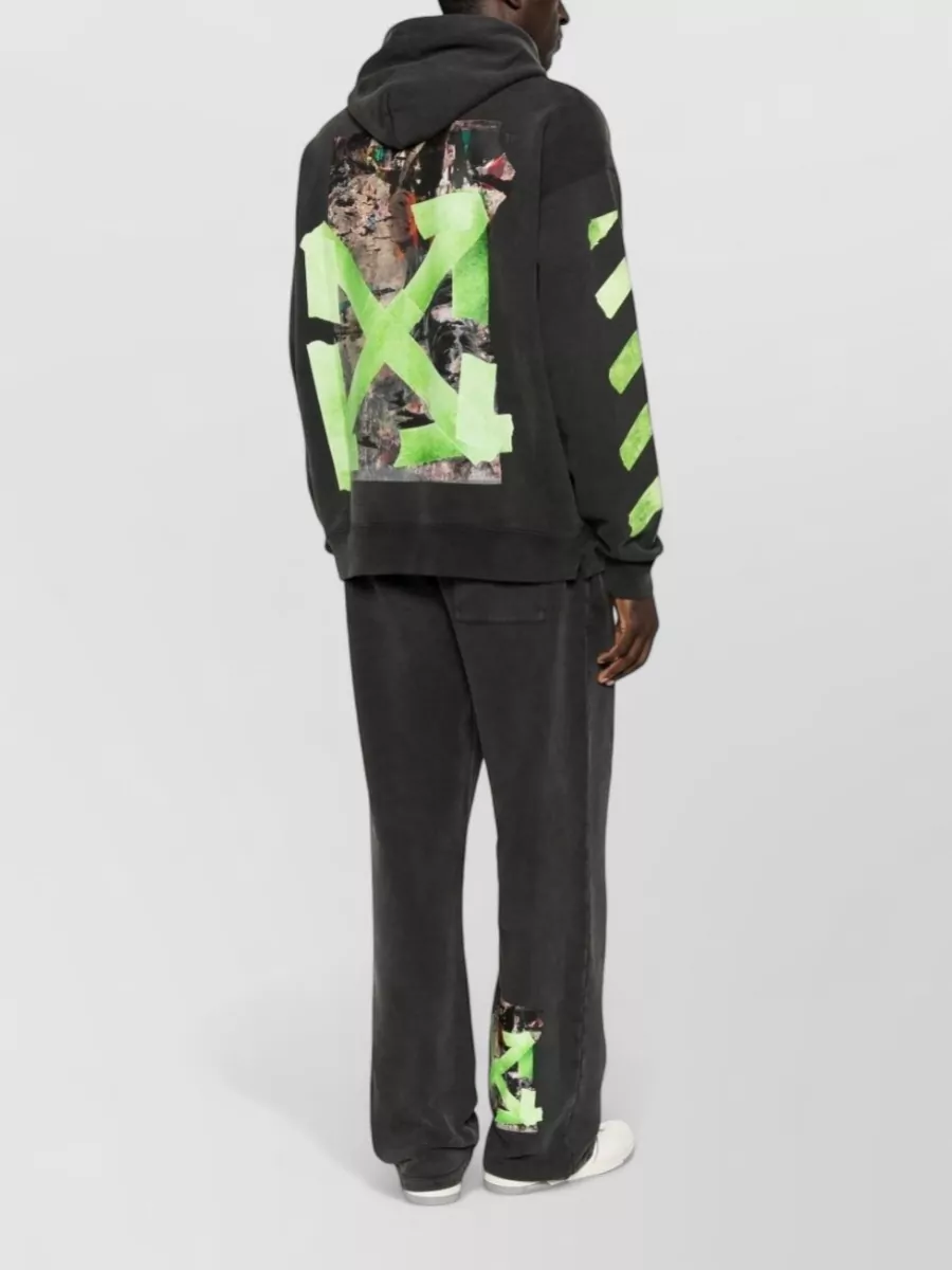 Off-White Cotton Relaxed-Fit Sweatpants