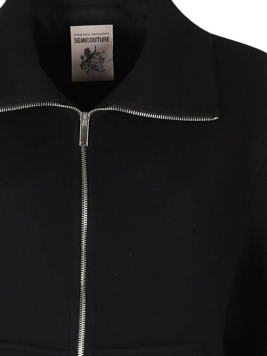 Semicouture Virgin Wool Fitted Jacket