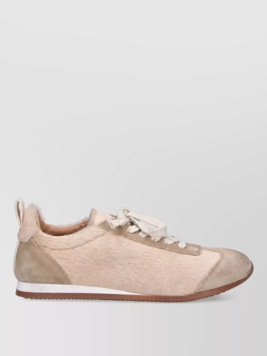 Uma Wang Leather Low Top Lace-Up Shoes