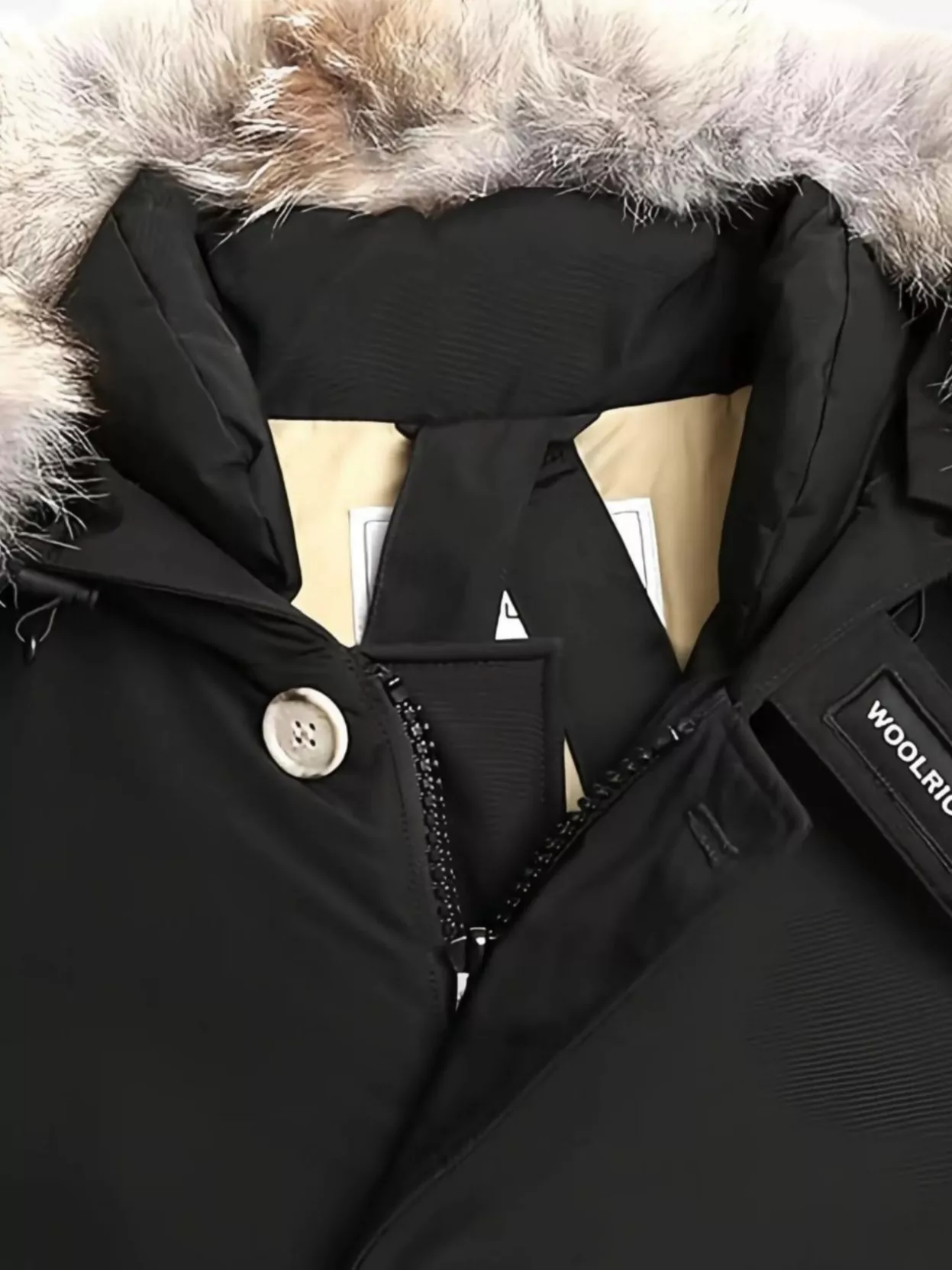 Woolrich Arctic Hooded Coat Fur Trim