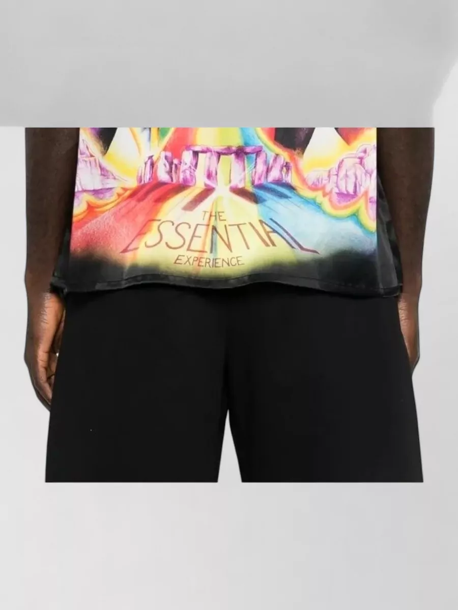 Casablanca Silk Printed Cuban Collar Short-Sleeve Shirt