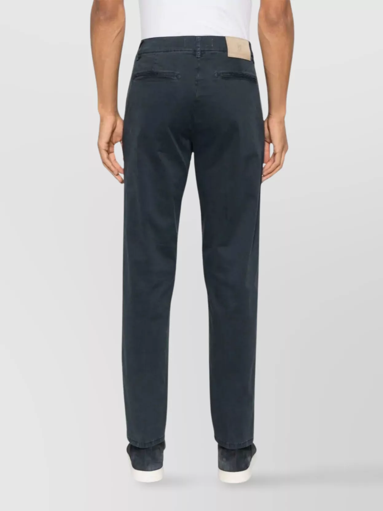Pt Torino Chino Cotton Pants With Pockets And Loops