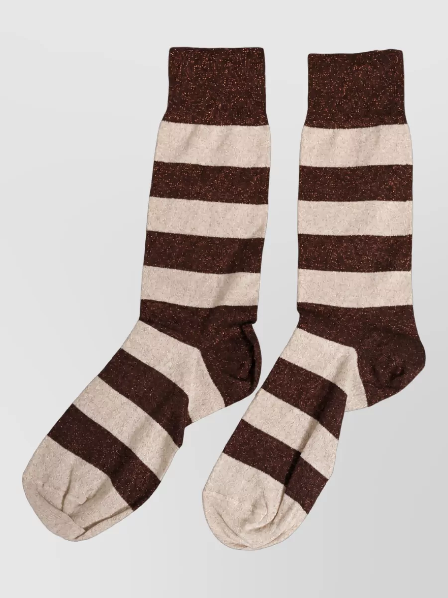 Dolce&Gabbana striped mid calf socks