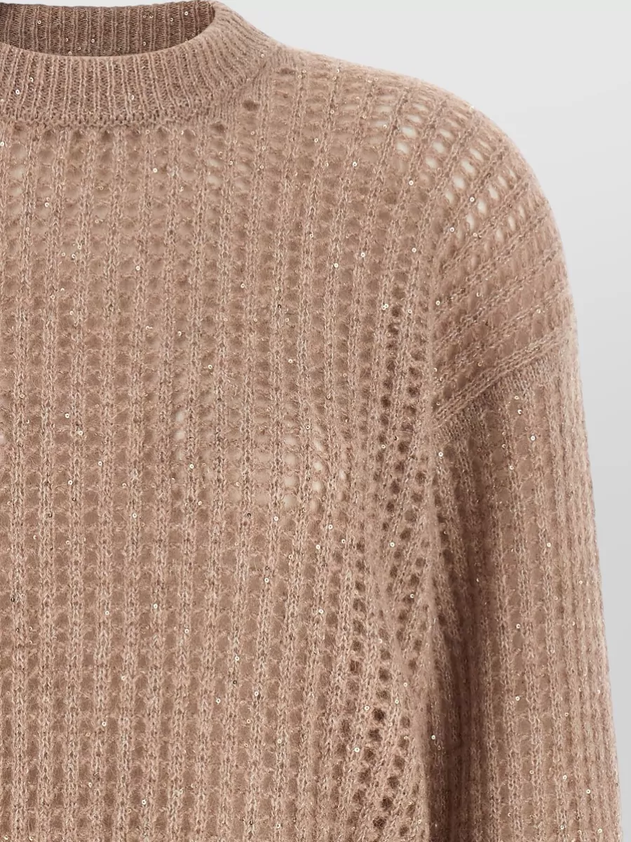 Peserico Sequinned Openwork Sweater