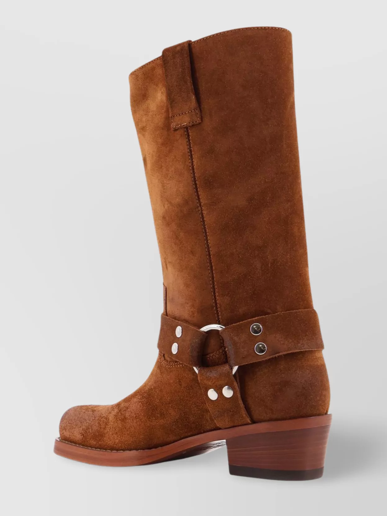 Paris Texas Waxed Suede Mid-Calf Boots With Squared Toe