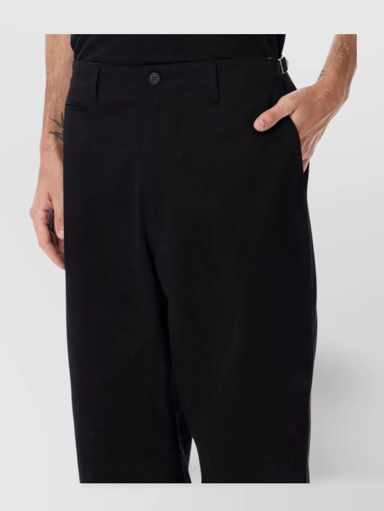 Comme Des Garçons Homme Chino Trousers With Belt Loops And Pockets