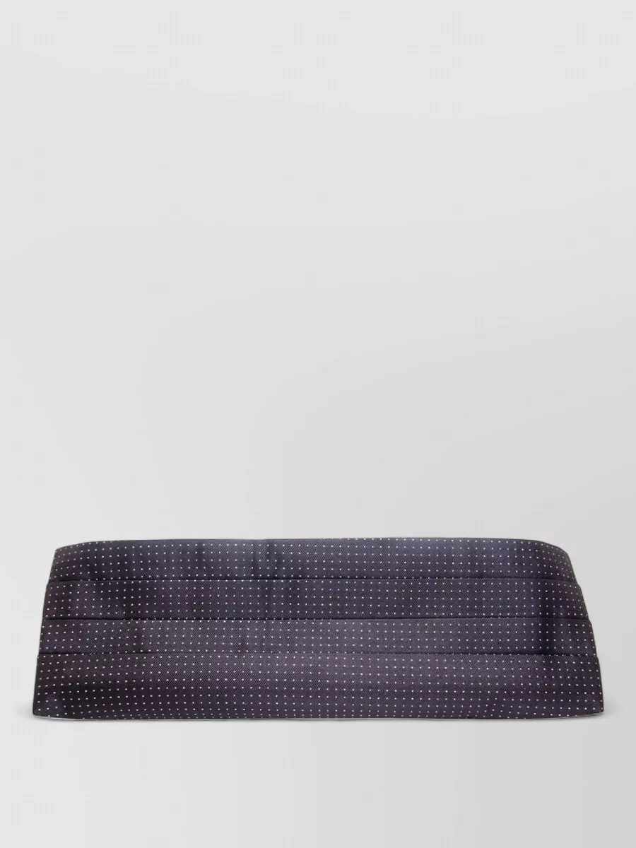 Dolce&Gabbana silk pleated polka-dot cummerbund belt