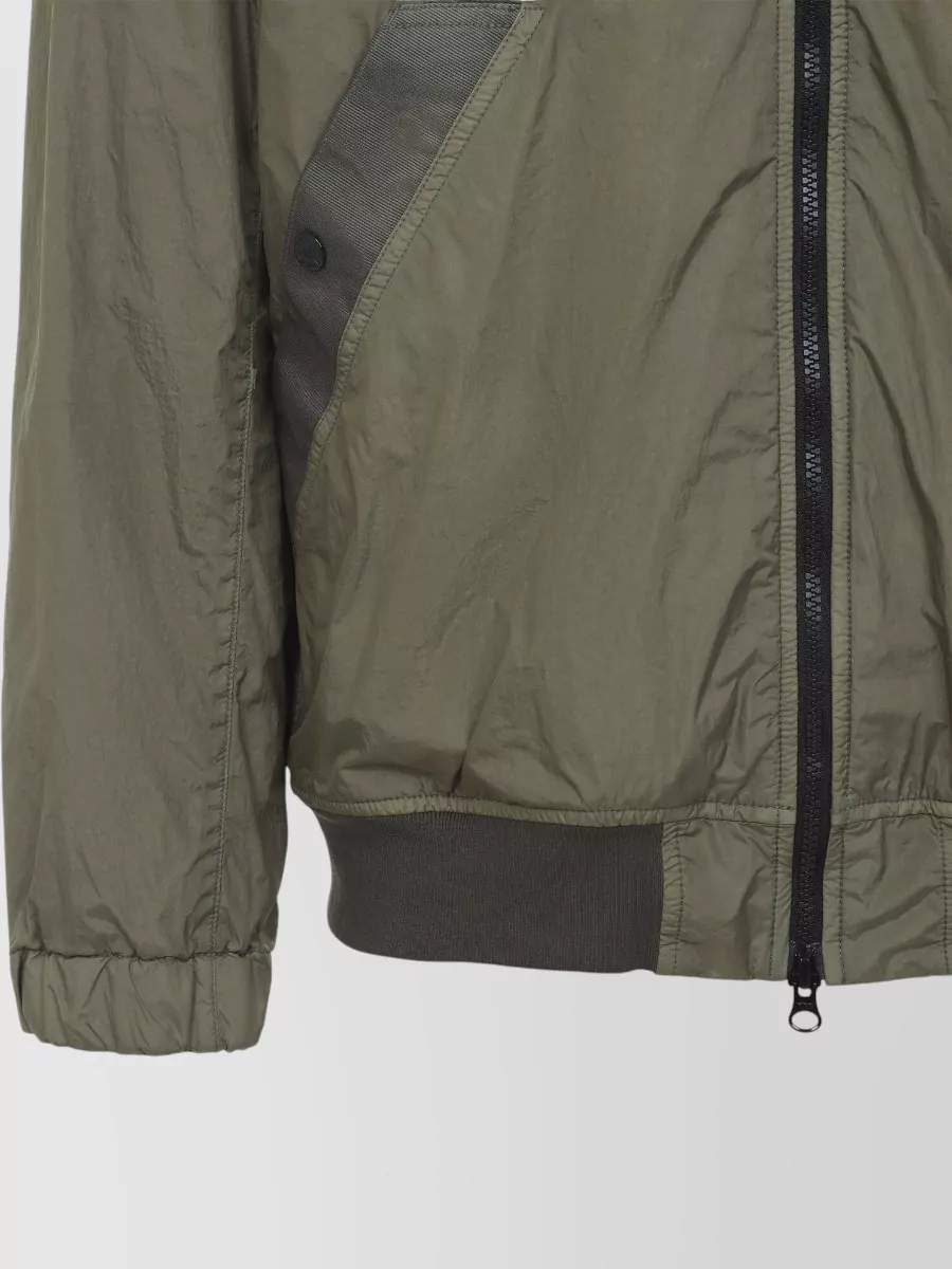 Stone Island Jacket High Collar Elastic Cuffs Arm Pocket