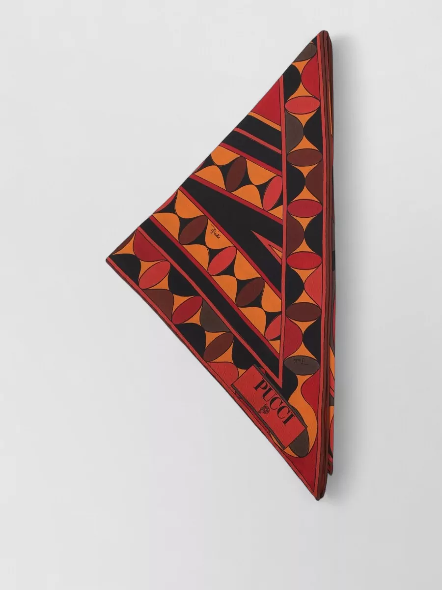 Pucci silk triangle scarf