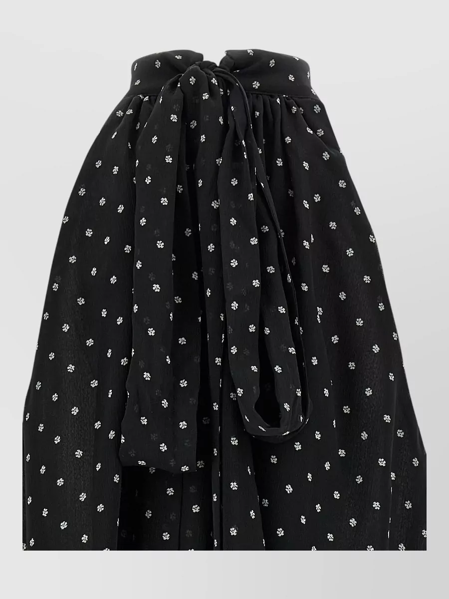 Rotate Printed Halterneck Sleeveless Blouse